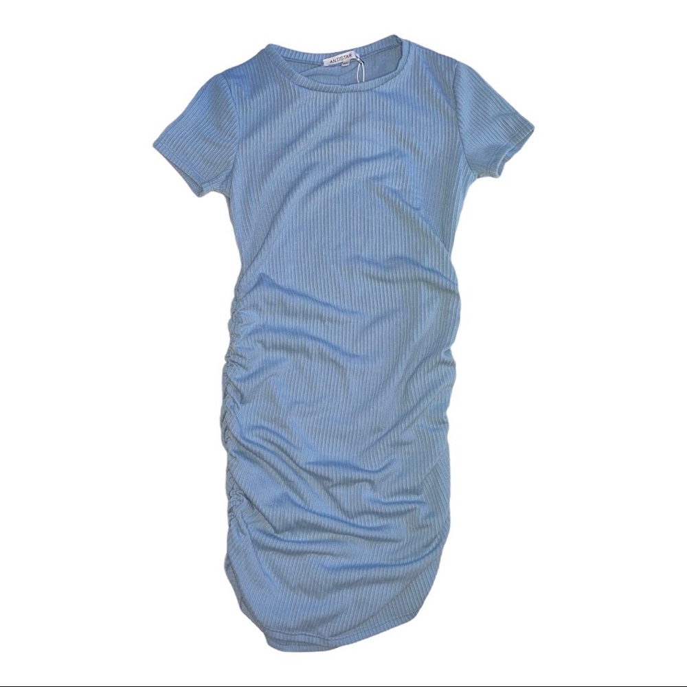 side cinched dress
